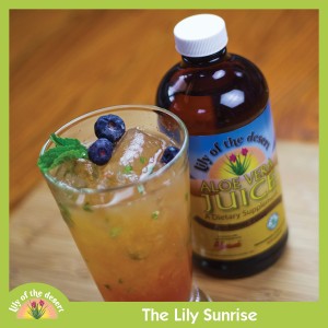 lily sunrise recipe with aloe vera juice - Lily of the Desert