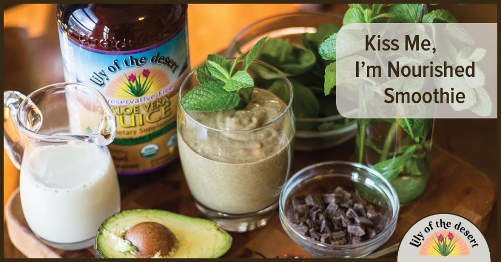kiss me, I'm nourished smoothie recipe - Lily of the Desert