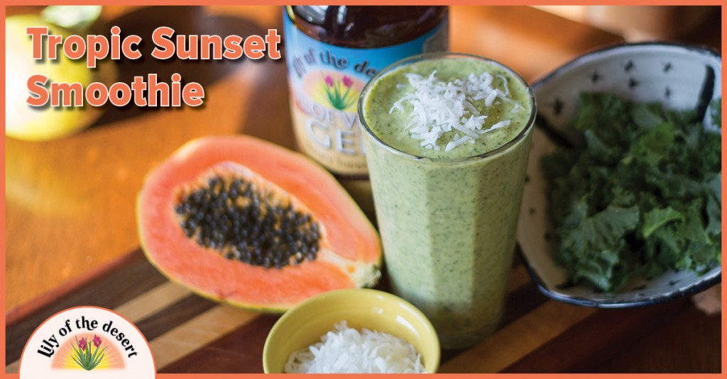 tropic sunset smoothie recipe - Lily of the Desert