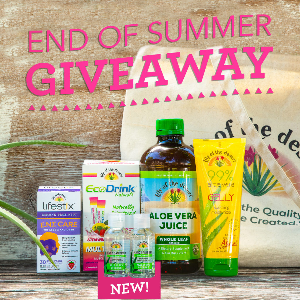 End of summer giveaway 2020 - Lily of the Desert