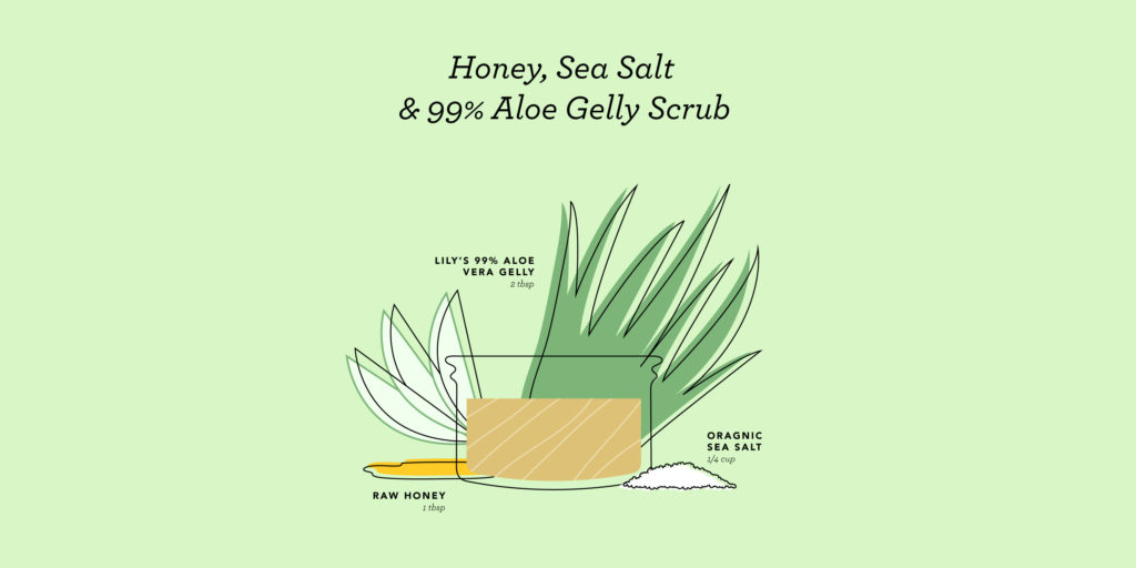 Honey Sea Salt Aloe Vera Gelly body scrub - Lily of the Desert