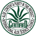 Pureté du contenu de l'aloès certifiée par l'IASC