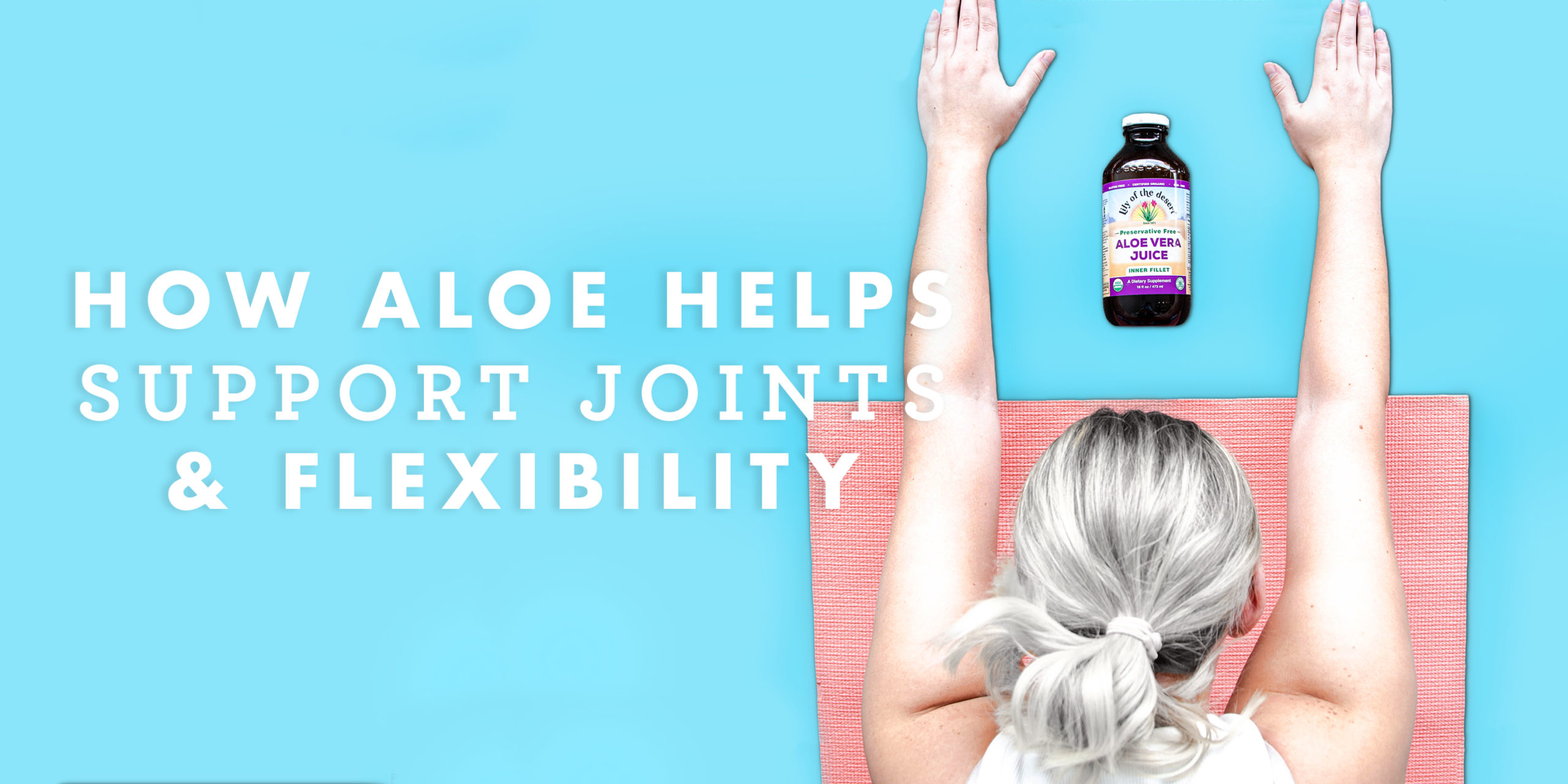 aloe vera aids to support joints, inflammation, and flexibility - Lily of the Desert