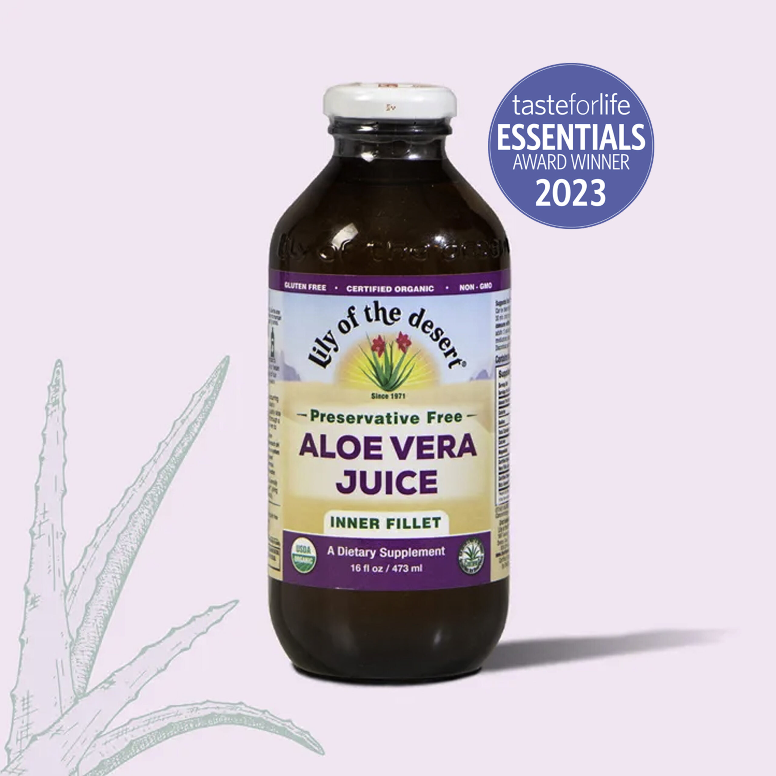 Lily of the Desert's aloe vera juice is a tasteforlife essentials award winner 2023